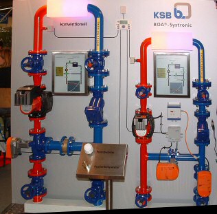 Comparison of KSB Boa Systronic with conventional systems