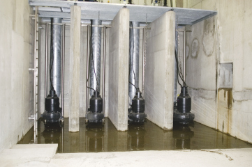 Schöpfwerk Kirschgartshausen mit Pumpentechnik von Grundfos