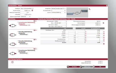 Spaix PipeCalc ermöglicht Betriebspunktbestimmung von Pumpen über das Internet
