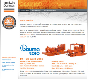Godwin Pumps推出bauma网站