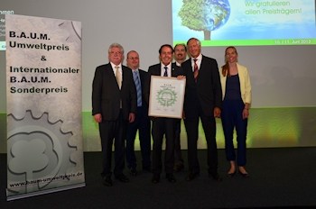 Hermann W. Brennecke mit renommiertem Umweltpreis ausgezeichnet