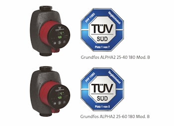 以前坐贝Energieeffizienzindex和科特布斯verbrauch für die Alpha2 25-40 und die Alpha2 25-60