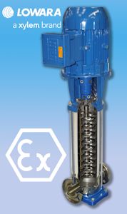 Lowara提高了垂直多级ATEX泵系列