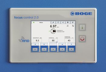Boge launcht Kompressorsteuerung focus control 2.0
