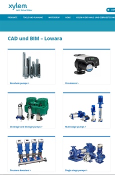 Xylem erweitert sein Angebot and BIM-Dateien f<s:1> - lowara - produckte
