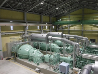 Ebara在石卷市鹤贺排水泵站安装4台排水泵