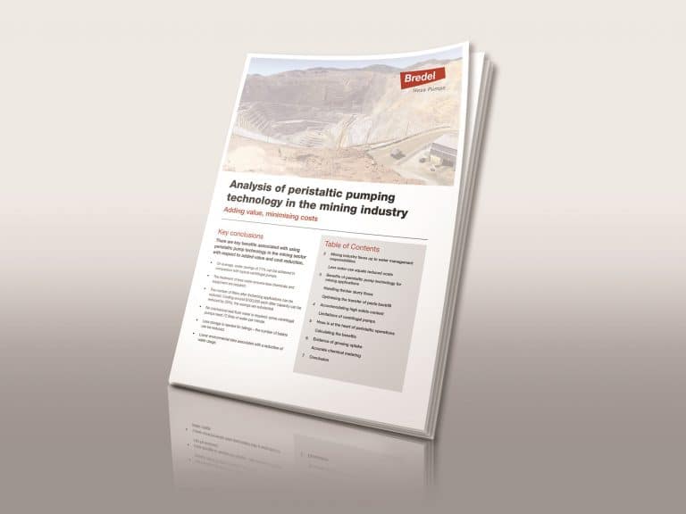 新版白皮书总结蠕动泵技术可为采矿业节约70%以上的水