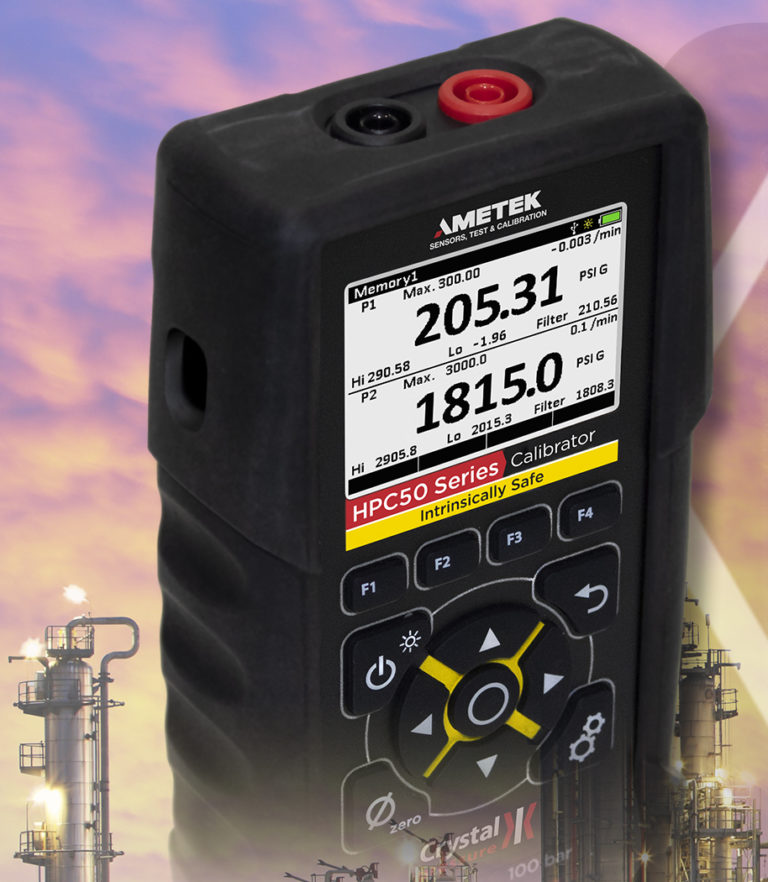 Ametek Crystal Pressure Calibrator with High Accuracy for Oil & Gas Process Control
