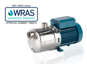 Calpeda升级了MXH和MXHL泵型号的WRAS批准