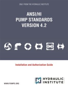 La版本4.2 des normes de pompe ANSI / HI est维护人员可选