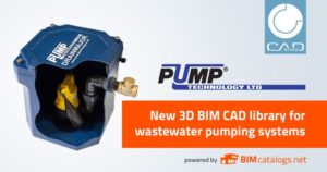 新图书馆3D BIM para sistemas de bombeo de aguas residales y aguas residales
