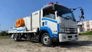 EBARA Delivered Drainage Pump Trucks for Disaster Recovery to Fukuoka Prefecture