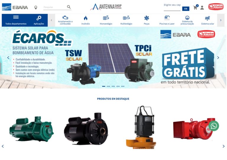 EBARA在巴西开设虚拟天线商店