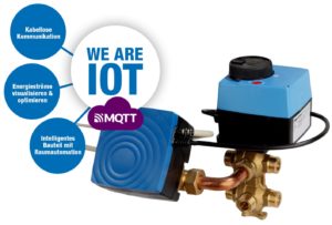 Elektronischer 6-Wege-Kugelhahn von Gampper mit kabellosem蓝牙Mesh