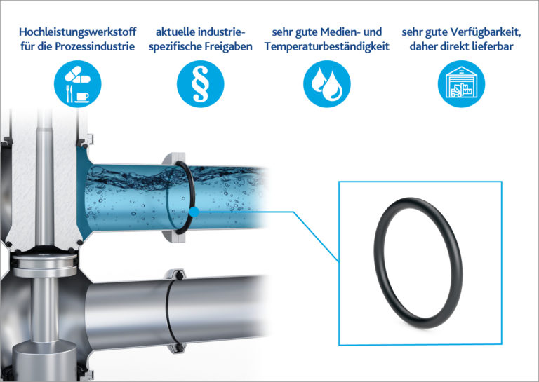 过氧化物vernetzes氟化体von Freudenberg erf<s:1> 1 / 4, neueste regulatorische Anforderungen der Prozessindustrie